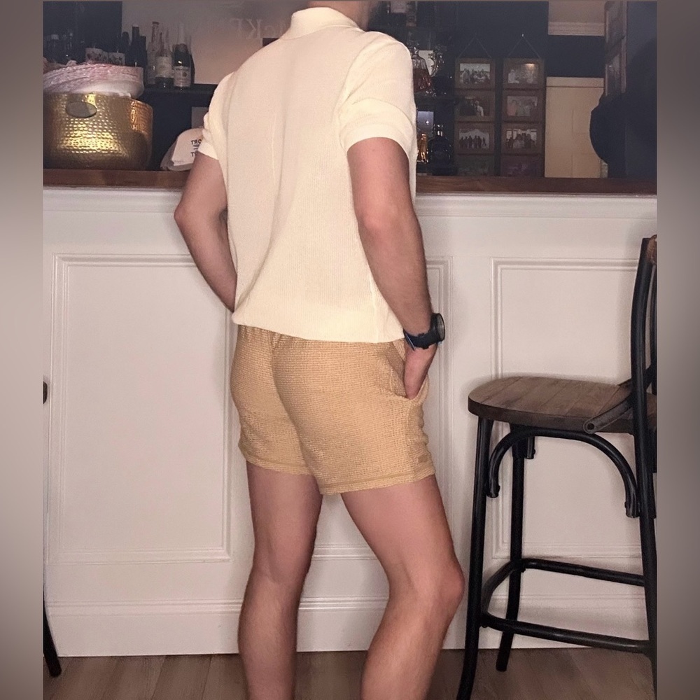 SOLD rag & bone | Willy Mesh Cream Polo Shirt Classic Knit (Medium) - Picture 4 of 14